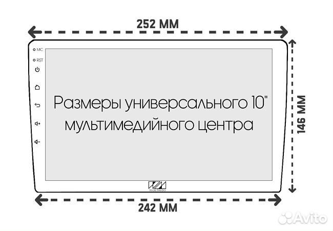 Рамка Toyota Tacoma 2015+ MFA (черный лак)