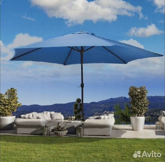 Стальной садовый зонт