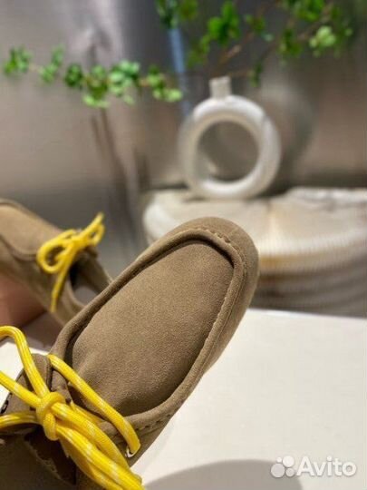 Мокасины лоферы MIU MIU натуральная замша