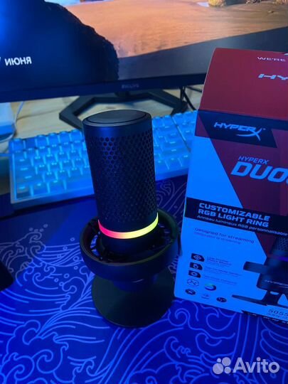 Микрофон для пк HyperX quadcast черный