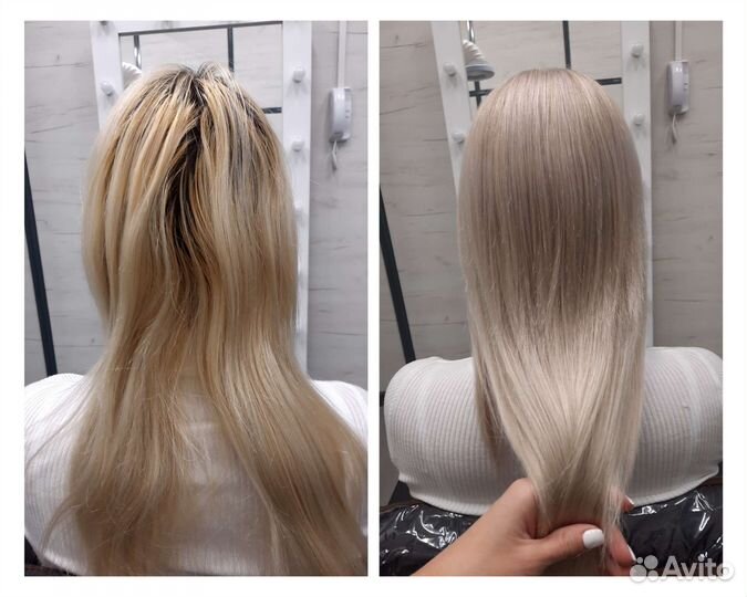 Ботокс волос/Кератиновое выпрямление/Окрашивание