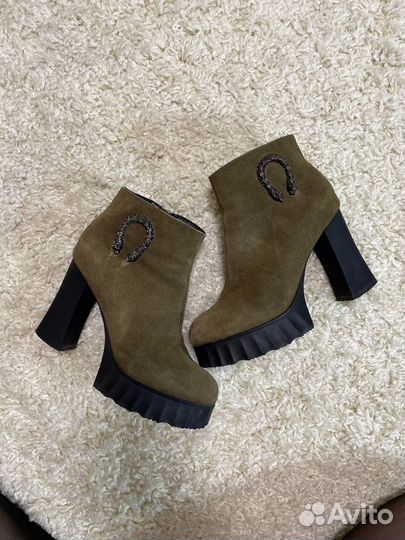 Ботильоны натуральная замша