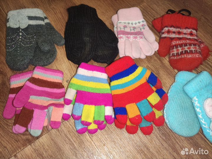 Варежки перчатки детские для девочки