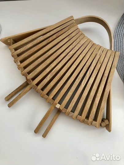 Винтажная ваза для фруктов деревянная СССР