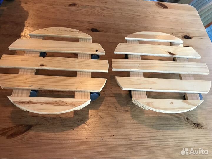 Подставки для цветочных горшков из дерева