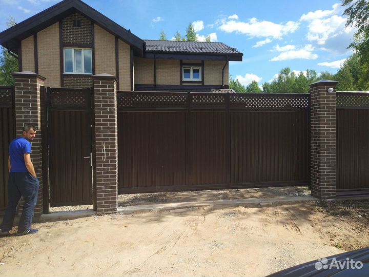 Откатные ворота под ключ