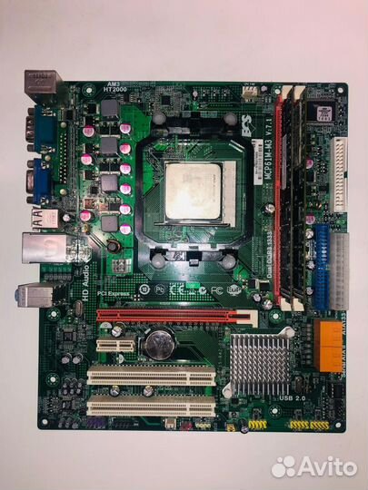 Сборка мат плата, проц, оперативная память