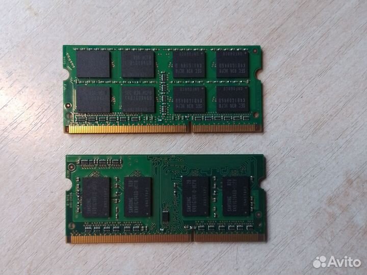 SO dimm память Samsung ddr3 1gb+2gb 1066Мгц
