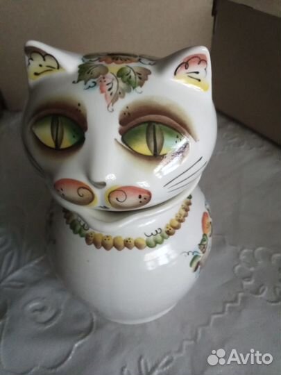 Кувшин - котик Леопольд. Сувенирный сосуд