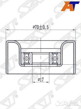 Ролик приводного ремня toyota hilux surf