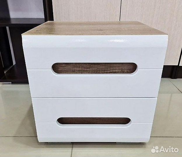 Тумба прикроватная «Наоми тб-15», белый глянец