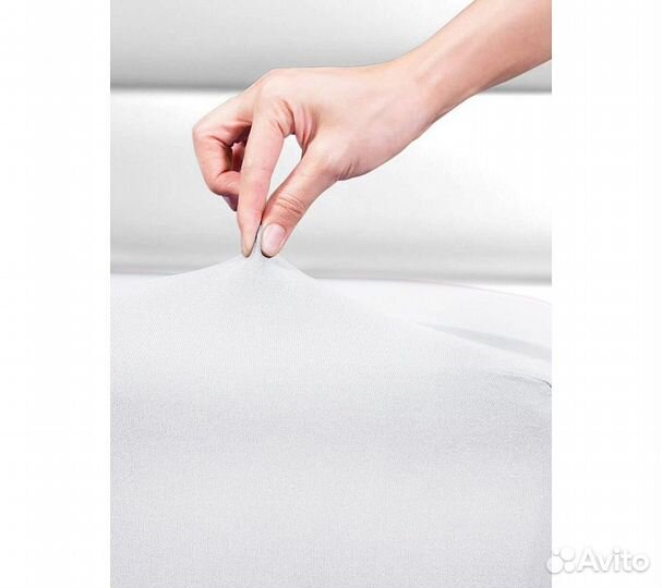 Простынь GoodNight Трикотаж 180х200х20 Белый на ре