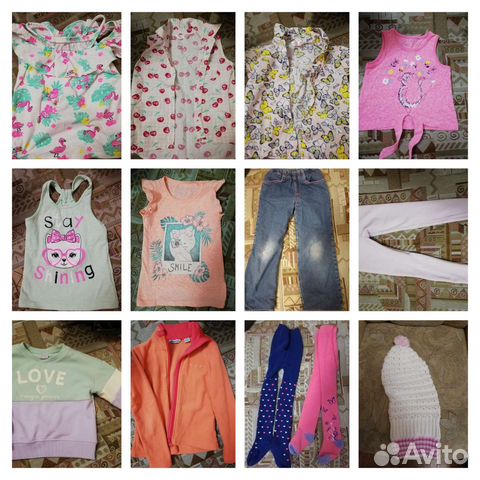 Детские вещи пакетом для девочки 110 116
