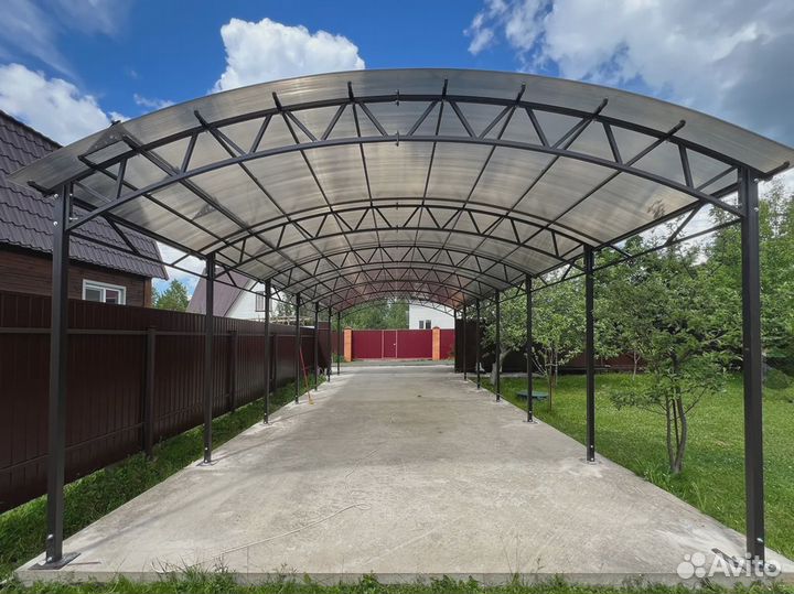 Навесы для автомобиля под ключ