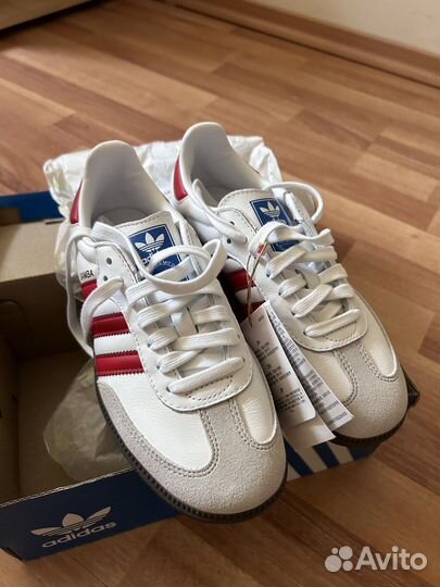 Adidas Кроссовки Samba OG White Scarlet оригинал