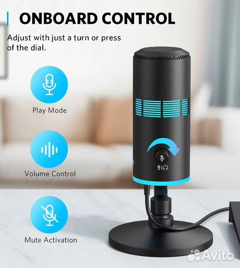 Микрофон для стриминга Anker PowerCast M300