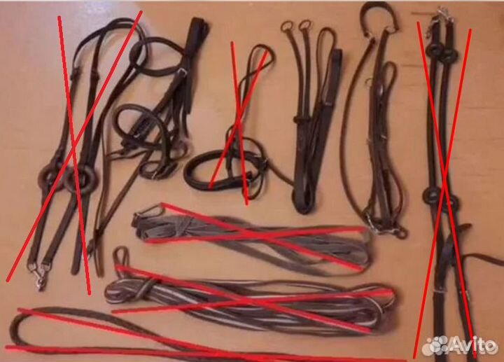 Комплект кожаной амуниции для лошади