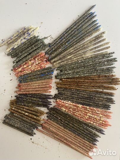 Цветные свечи с травами