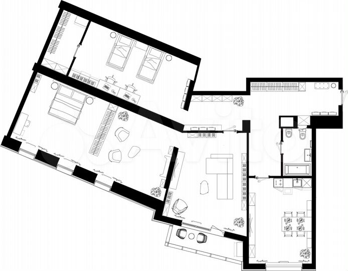 3-к. квартира, 166,3 м², 14/20 эт.