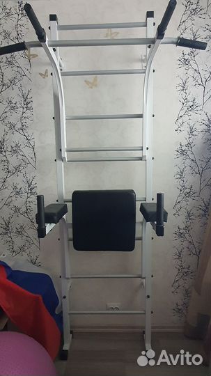Шведская стенка с турником и брусьями