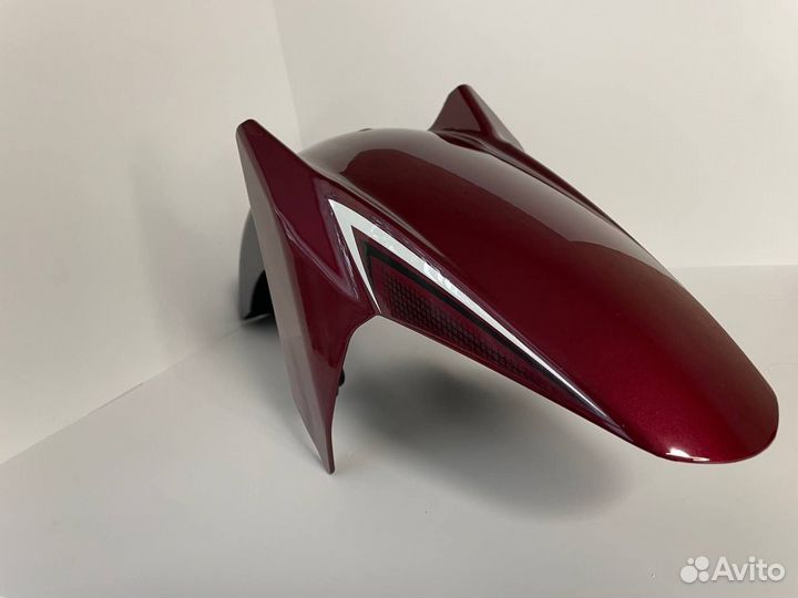 Крыло мопед пластик Бордовое Альфа