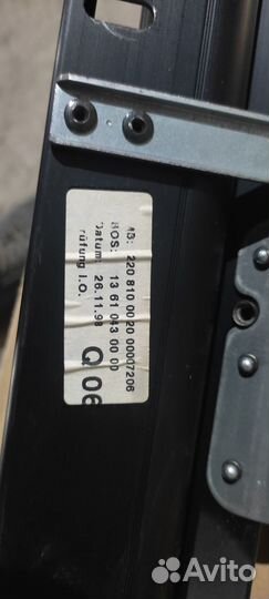 Шторка заднего стекла mercedes w220