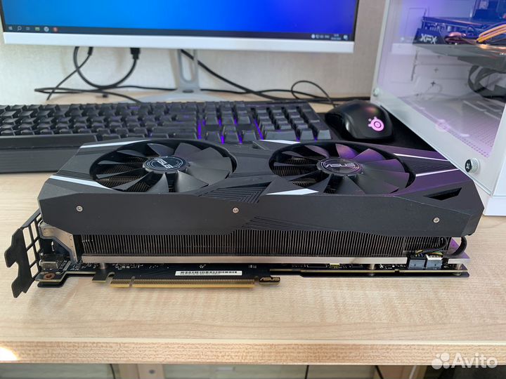 Видеокарта Nvidia asus RTX 2070 Dual 8gb +гарантия