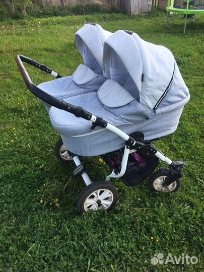 Коляска для двойни/ погодок Indigo 2 в 1
