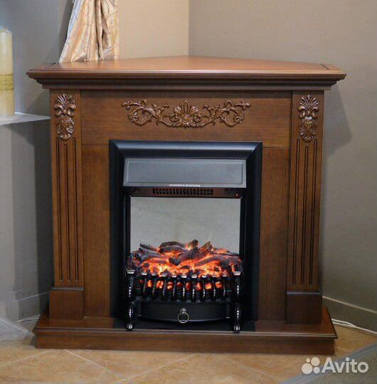 Угловой каминокомплект Адель