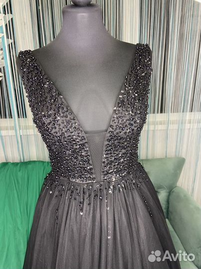 Вечернее черное платье прокат