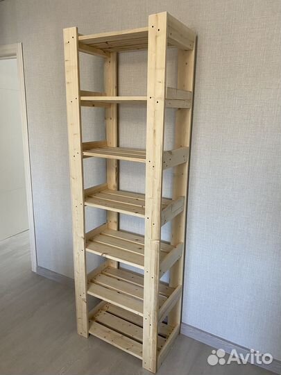 Полки стеллажи деревянные