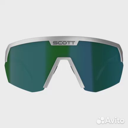 Scott Sport Shield Supersonic Ed. Silver Green Chr