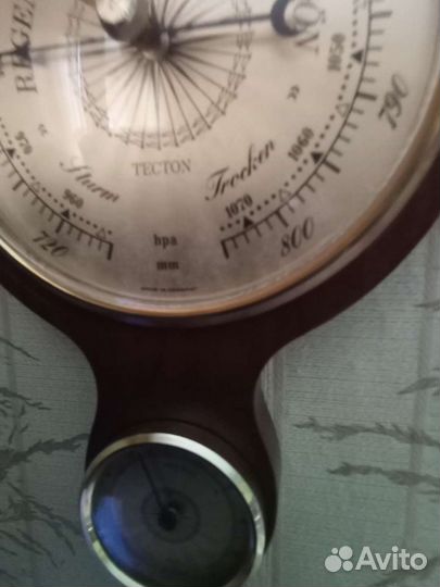 Барометр старинный, антиквариат, про-ство Германия
