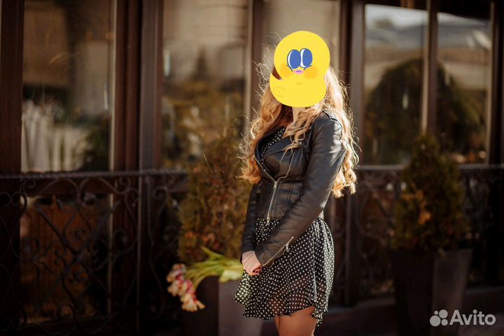 Кожаная куртка zara