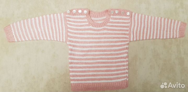 Новый теплый свитер для девочки, р-р 80-86