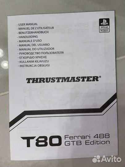 Руль игровой Thrustmaster T80 Ferrari 488