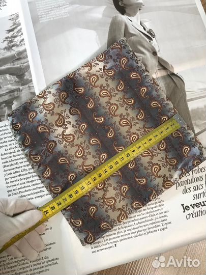 Платок паше кофейный со сливочно-кремовый