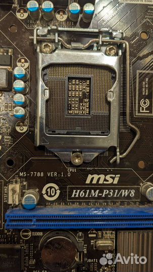 Материнская плата MSI H61M-P31 W8 сокет 1155