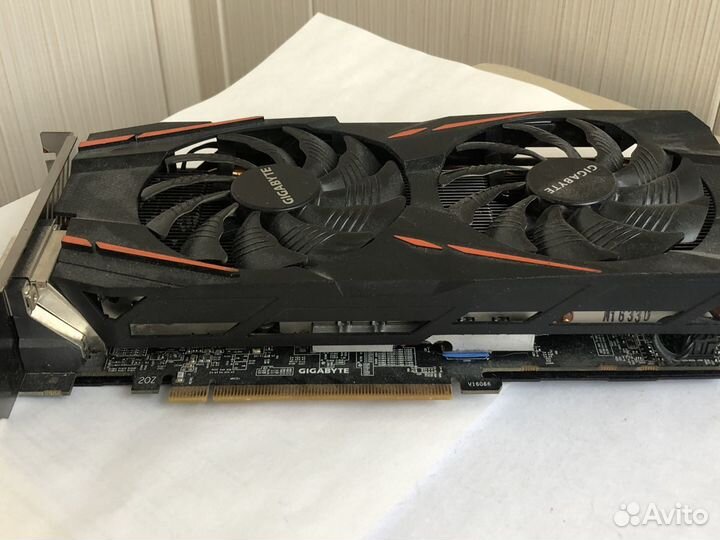 Видеокарта Gigabyte GV-RX480G1 Gaming 8G нерабочая