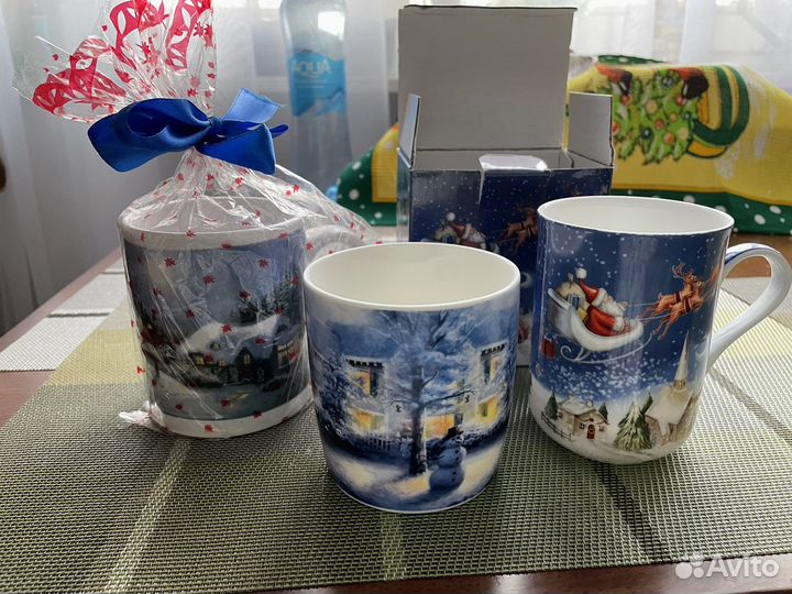 Новогодние кружки и ёлочные игрушки