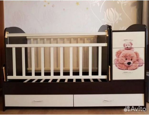 Кроватка трансформер с маятником + 