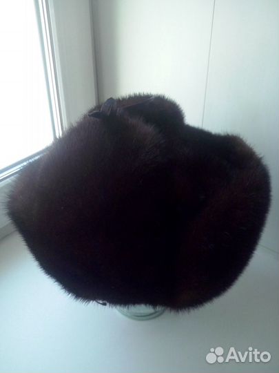 Шапка норковая ушанка