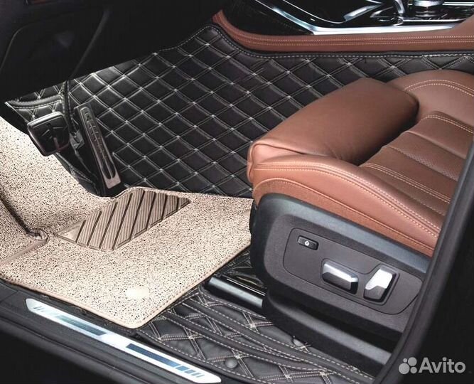 3D Коврики Lexus GX Салон Багажник Экокожа