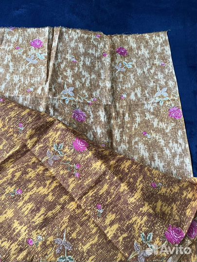 Ткань штапель СССР отрез 6 м хлопок х/б винтаж