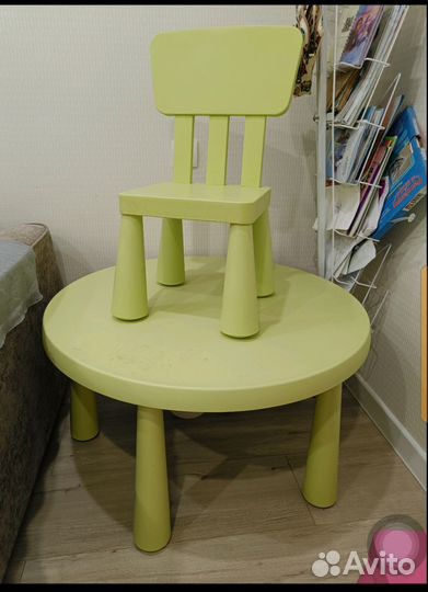 Стол+стул Икеа Маммут