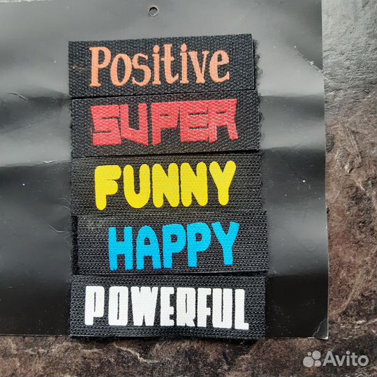 Нашивка -липучка(велкро) на одежду 5 штук