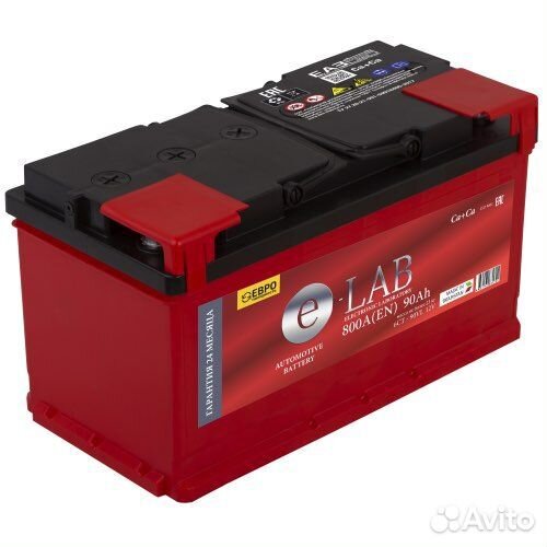 90Ah Аккумулятор 12В 6ст-90.0 E-LAB 800A