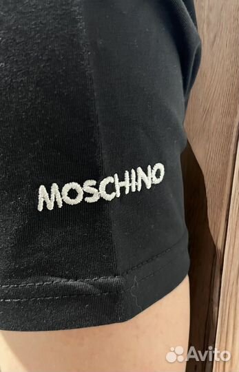 Футболка мужская Moschino черная новая Турция