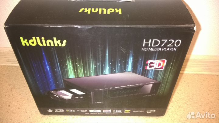 Медиаплеер kdlinks HD720 новый с HDD