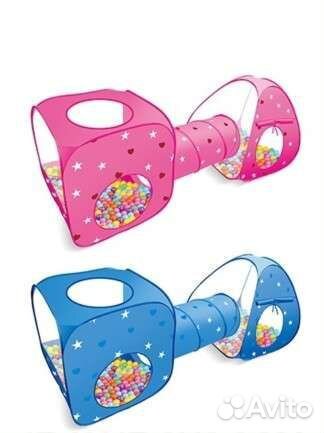 Детская палатка с тунелем новая